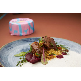 Lammhüfte in Demi-Glace Sauce